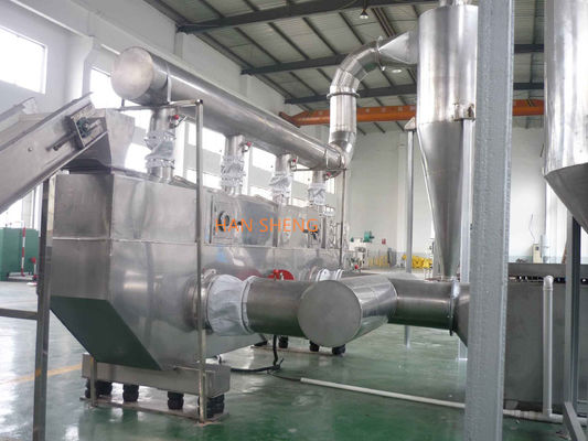 Dessiccateur pharmaceutique horizontal continu de lit fluide