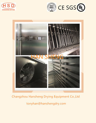 Fournisseurs à chaleur tournante chauds de Tray Drying Oven From China de poudre d'acier inoxydable de GMP de Cabinet humide pharmaceutique de granule