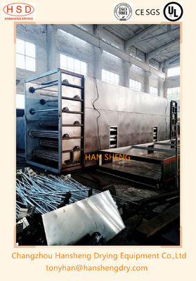 Type continu de tunnel de convoyeur manioc Mesh Belt Dryer dans le produit alimentaire instudry