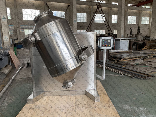 mélangeur tridimensionnel de 400L 4KW pour la poudre de fines herbes